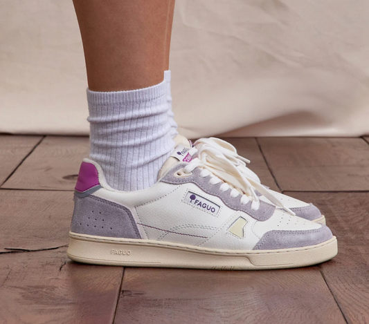 Baskets Blanches et Violettes Commute - FAGUO