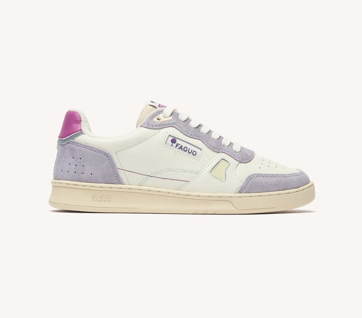 Baskets Blanches et Violettes Commute - FAGUO