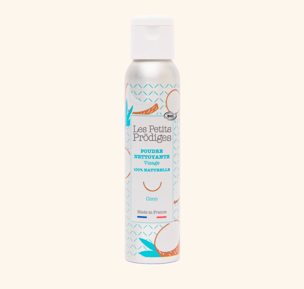 Poudre nettoyante visage coco - LES PETITS PRODIGES