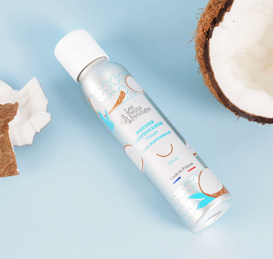 Poudre nettoyante visage coco - LES PETITS PRODIGES
