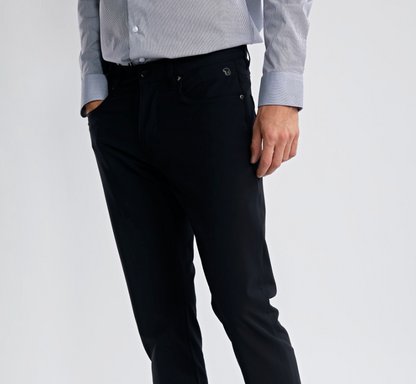 Pantalon Straight Noir Jetek - BENSON & CHERRY