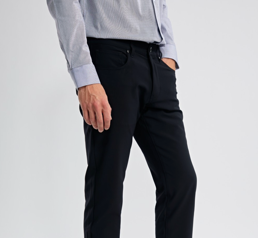 Pantalon Straight Noir Jetek - BENSON & CHERRY
