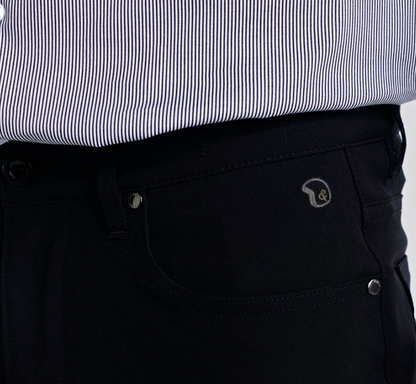 Pantalon Straight Noir Jetek - BENSON & CHERRY