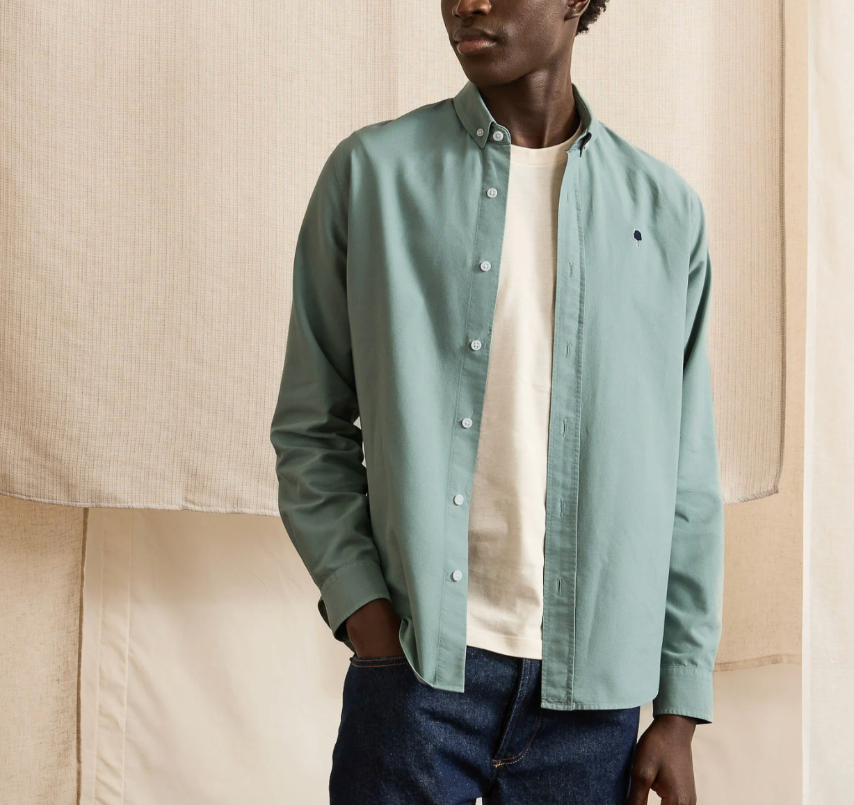 Chemise IVOY verte - FAGUO