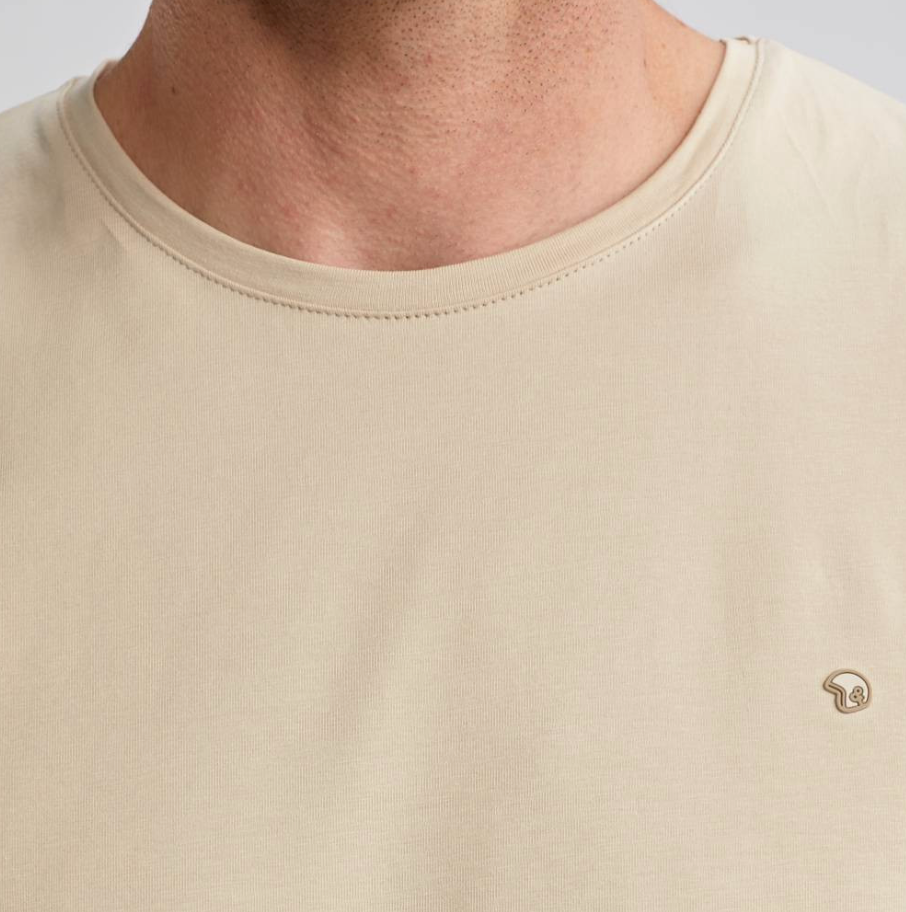 T-shirt manches courtes beige Twist - BENSON & CHERRY
