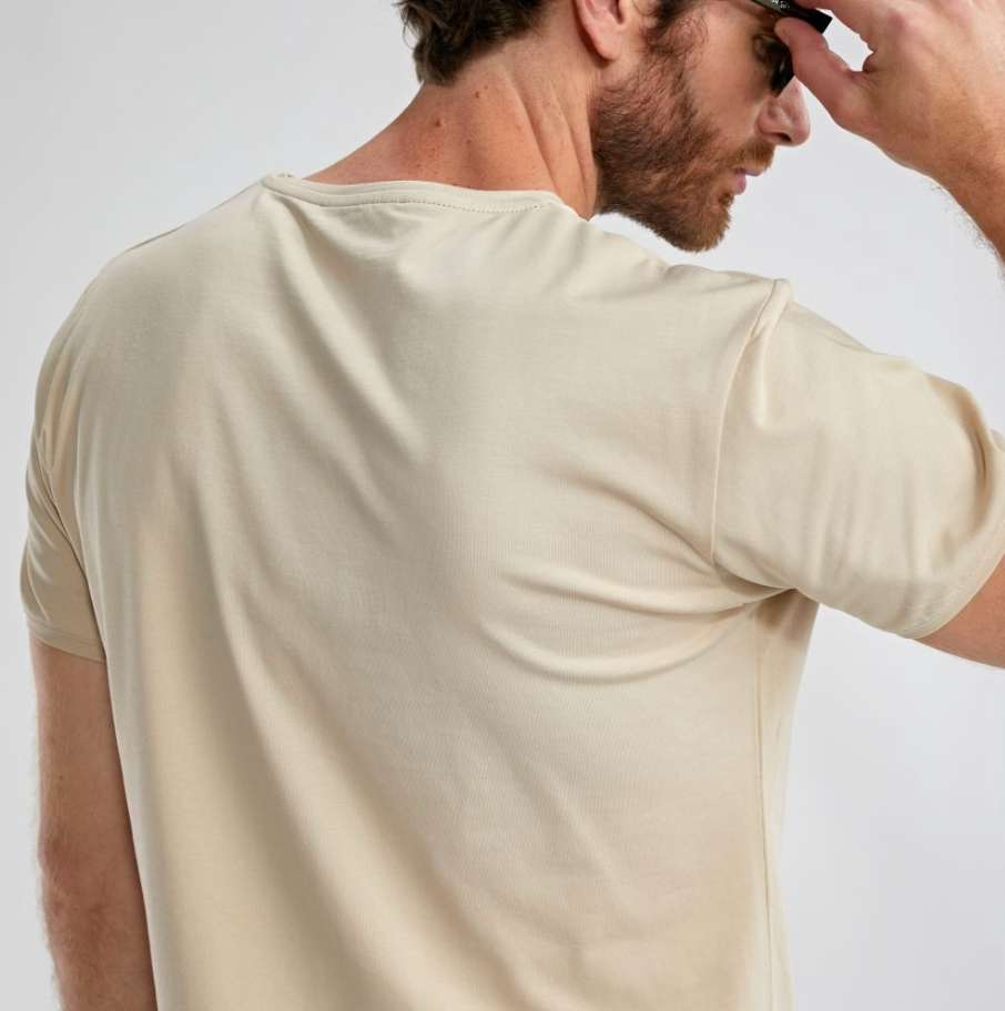 T-shirt manches courtes beige Twist - BENSON & CHERRY