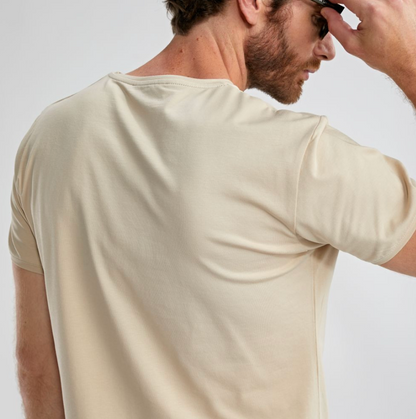 T-shirt manches courtes beige Twist - BENSON & CHERRY