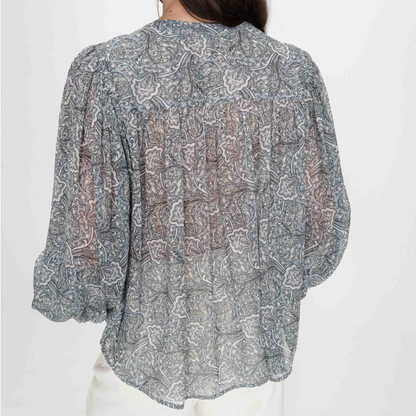 Blouse Bleu ciel Vertueuse - GRACE & MILA