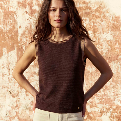Pull sans manches Marron Malo - LA PETITE ETOILE