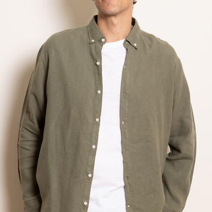 Chemise Bali verte kaki - JAQK