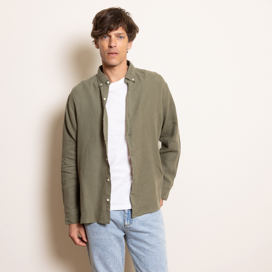Chemise Bali verte kaki - JAQK