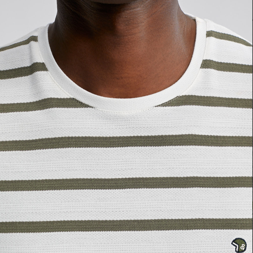 T-shirt manches courtes rayé Kaki Tara - BENSON & CHERRY