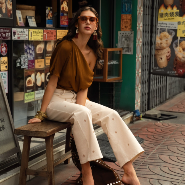 Jean Straight Beige Doris - ORAIJE