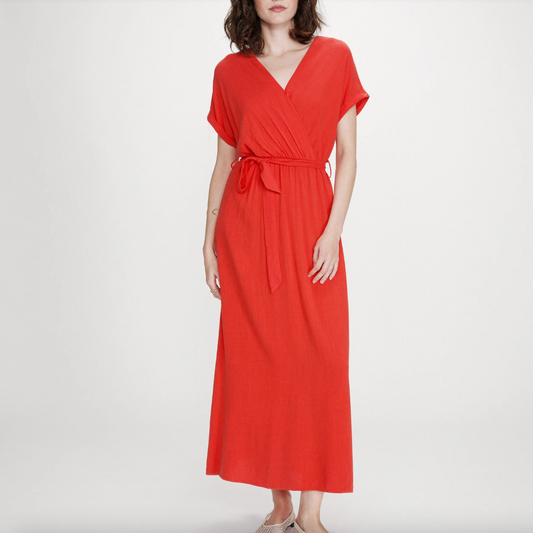 Robe longue Orange Pollen - GRACE & MILA