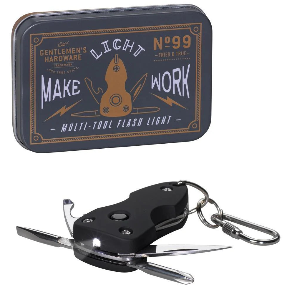 Porte clés multi outils avec lampe - GENTLEMEN'S HARDWARE