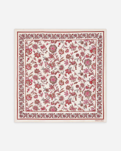 Foulard à fleurs Verlisse - GRACE & MILA