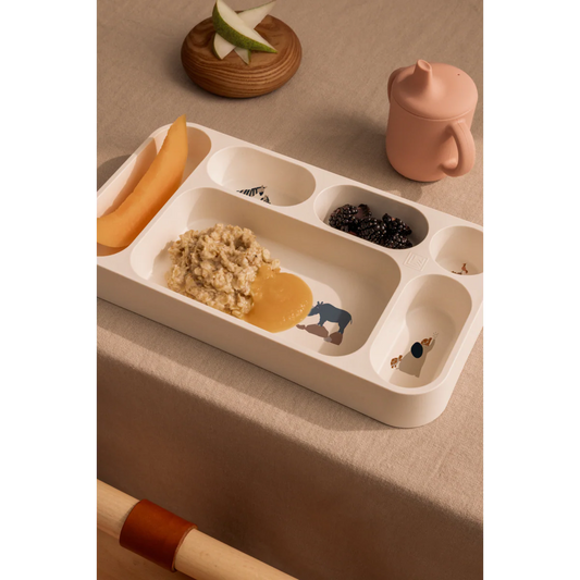 Assiette à compartiments peach Mosu - LIEWOOD