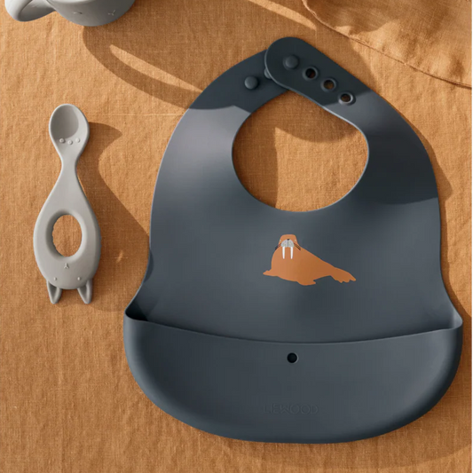 Lot de 2 Bavoirs en silicone Arctic Ember - LIEWOOD