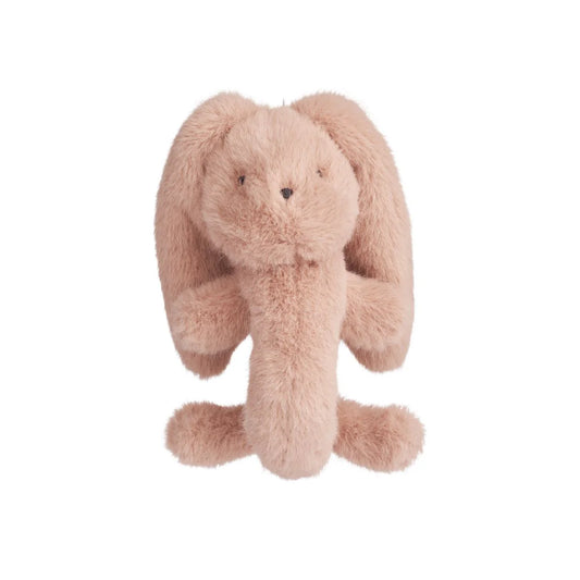 Hochet peluche lapin rose Romain - LIEWOOD