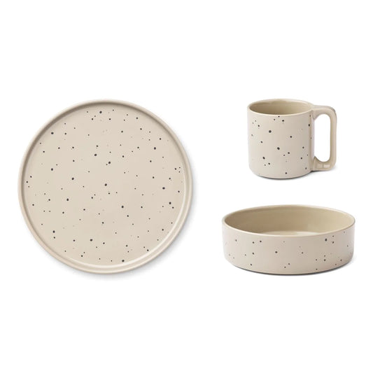 Ensemble de vaisselle en porcelaine Caren Splash dots - LIEWOOD