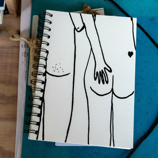 Carnet spirales Couple nu - HELEN B