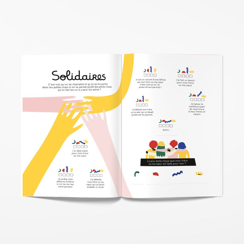 Livre à remplir Entre frère et soeur - MINUS EDITION