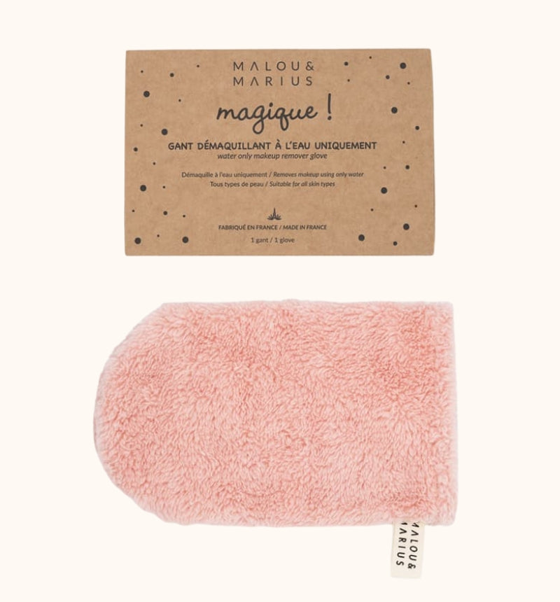 Gant démaquillant rose - MALOU&MARIUS