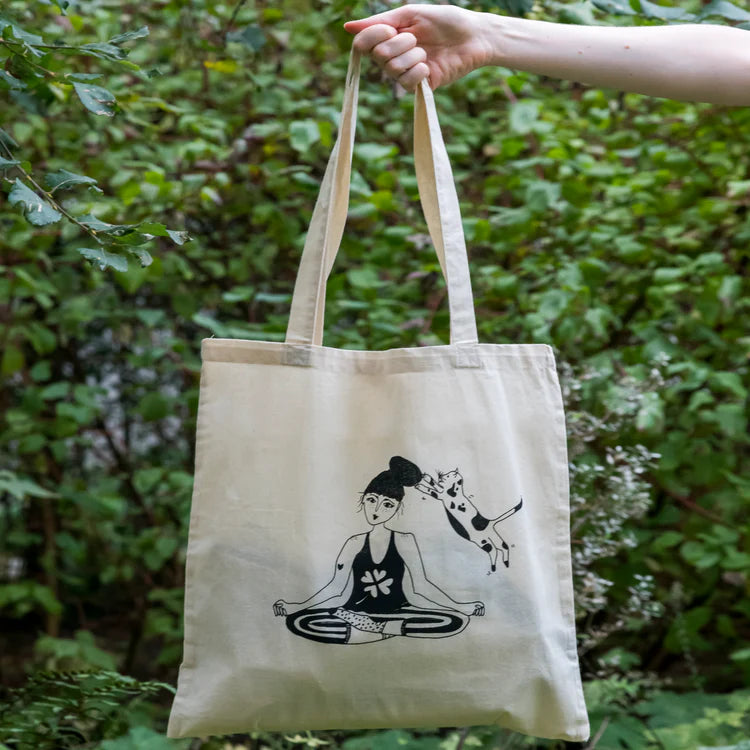 Tote bag zen with cats - HELEN B